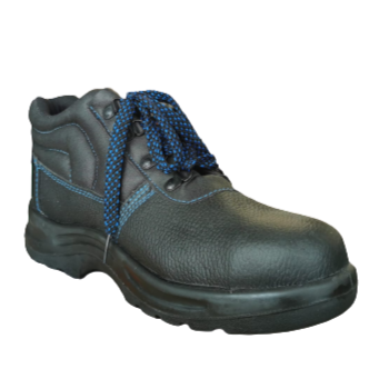 Scarpa da lavoro alta Blu City in pelle S1P nera
